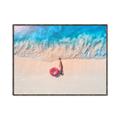 Picture of Girl Sleeping On Beach _GroupedProduct_Rectangle_Landscape_Photography _GroupedProduct_Rectangle_Landscape_Canvas_Framed_