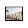 Picture of Surfboards in the Sand _GroupedProduct_Rectangle_Landscape_Photography _GroupedProduct_Rectangle_Landscape_Framed_Matted_