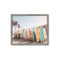 Picture of Surfboards in the Sand _GroupedProduct_Rectangle_Landscape_Photography _GroupedProduct_Rectangle_Landscape_Framed_Matted_