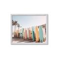 Picture of Surfboards in the Sand _GroupedProduct_Rectangle_Landscape_Photography _GroupedProduct_Rectangle_Landscape_Framed_Matted_