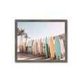 Picture of Surfboards in the Sand _GroupedProduct_Rectangle_Landscape_Photography _GroupedProduct_Rectangle_Landscape_Framed_Matted_