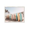 Picture of Surfboards in the Sand _GroupedProduct_Rectangle_Landscape_Photography _GroupedProduct_Rectangle_Landscape_Framed_Matted_