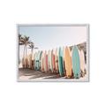 Picture of Surfboards in the Sand _GroupedProduct_Rectangle_Landscape_Photography _GroupedProduct_Rectangle_Landscape_Framed_Matted_