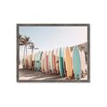 Picture of Surfboards in the Sand _GroupedProduct_Rectangle_Landscape_Photography _GroupedProduct_Rectangle_Landscape_Framed_Matted_