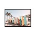 Picture of Surfboards in the Sand _GroupedProduct_Rectangle_Landscape_Photography _GroupedProduct_Rectangle_Landscape_Framed_Matted_