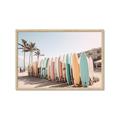Picture of Surfboards in the Sand _GroupedProduct_Rectangle_Landscape_Photography _GroupedProduct_Rectangle_Landscape_Framed_Matted_