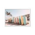 Picture of Surfboards in the Sand _GroupedProduct_Rectangle_Landscape_Photography _GroupedProduct_Rectangle_Landscape_Framed_Matted_