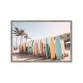 Picture of Surfboards in the Sand _GroupedProduct_Rectangle_Landscape_Photography _GroupedProduct_Rectangle_Landscape_Framed_Matted_
