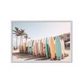Picture of Surfboards in the Sand _GroupedProduct_Rectangle_Landscape_Photography _GroupedProduct_Rectangle_Landscape_Framed_Matted_