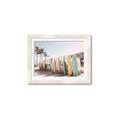 Picture of Surfboards in the Sand _GroupedProduct_Rectangle_Landscape_Photography _GroupedProduct_Rectangle_Landscape_Framed_Matted_