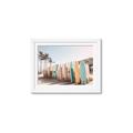Picture of Surfboards in the Sand _GroupedProduct_Rectangle_Landscape_Photography _GroupedProduct_Rectangle_Landscape_Framed_Matted_