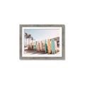Picture of Surfboards in the Sand _GroupedProduct_Rectangle_Landscape_Photography _GroupedProduct_Rectangle_Landscape_Framed_Matted_