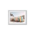 Picture of Surfboards in the Sand _GroupedProduct_Rectangle_Landscape_Photography _GroupedProduct_Rectangle_Landscape_Framed_Matted_