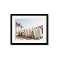 Picture of Surfboards in the Sand _GroupedProduct_Rectangle_Landscape_Photography _GroupedProduct_Rectangle_Landscape_Framed_Matted_
