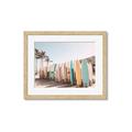 Picture of Surfboards in the Sand _GroupedProduct_Rectangle_Landscape_Photography _GroupedProduct_Rectangle_Landscape_Framed_Matted_