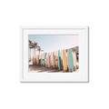Picture of Surfboards in the Sand _GroupedProduct_Rectangle_Landscape_Photography _GroupedProduct_Rectangle_Landscape_Framed_Matted_