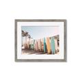 Picture of Surfboards in the Sand _GroupedProduct_Rectangle_Landscape_Photography _GroupedProduct_Rectangle_Landscape_Framed_Matted_