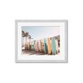 Picture of Surfboards in the Sand _GroupedProduct_Rectangle_Landscape_Photography _GroupedProduct_Rectangle_Landscape_Framed_Matted_