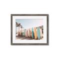 Picture of Surfboards in the Sand _GroupedProduct_Rectangle_Landscape_Photography _GroupedProduct_Rectangle_Landscape_Framed_Matted_