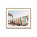 Picture of Surfboards in the Sand _GroupedProduct_Rectangle_Landscape_Photography _GroupedProduct_Rectangle_Landscape_Framed_Matted_