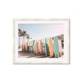 Picture of Surfboards in the Sand _GroupedProduct_Rectangle_Landscape_Photography _GroupedProduct_Rectangle_Landscape_Framed_Matted_