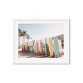 Picture of Surfboards in the Sand _GroupedProduct_Rectangle_Landscape_Photography _GroupedProduct_Rectangle_Landscape_Framed_Matted_