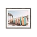 Picture of Surfboards in the Sand _GroupedProduct_Rectangle_Landscape_Photography _GroupedProduct_Rectangle_Landscape_Framed_Matted_