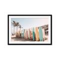 Picture of Surfboards in the Sand _GroupedProduct_Rectangle_Landscape_Photography _GroupedProduct_Rectangle_Landscape_Framed_Matted_