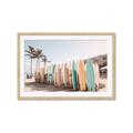 Picture of Surfboards in the Sand _GroupedProduct_Rectangle_Landscape_Photography _GroupedProduct_Rectangle_Landscape_Framed_Matted_