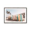 Picture of Surfboards in the Sand _GroupedProduct_Rectangle_Landscape_Photography _GroupedProduct_Rectangle_Landscape_Framed_Matted_