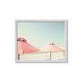 Picture of Pink Beach Umbrellas _GroupedProduct_Rectangle_Landscape_Photography _GroupedProduct_Rectangle_Landscape_Framed_Matted_