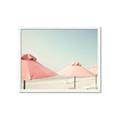 Picture of Pink Beach Umbrellas _GroupedProduct_Rectangle_Landscape_Photography _GroupedProduct_Rectangle_Landscape_Framed_Matted_