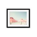 Picture of Pink Beach Umbrellas _GroupedProduct_Rectangle_Landscape_Photography _GroupedProduct_Rectangle_Landscape_Framed_Matted_