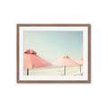 Picture of Pink Beach Umbrellas _GroupedProduct_Rectangle_Landscape_Photography _GroupedProduct_Rectangle_Landscape_Framed_Matted_