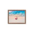 Picture of Girl Sleeping On Beach _GroupedProduct_Rectangle_Landscape_Photography _GroupedProduct_Rectangle_Landscape_Framed_Matted_