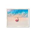 Picture of Girl Sleeping On Beach _GroupedProduct_Rectangle_Landscape_Photography _GroupedProduct_Rectangle_Landscape_Framed_Matted_