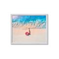 Picture of Girl Sleeping On Beach _GroupedProduct_Rectangle_Landscape_Photography _GroupedProduct_Rectangle_Landscape_Framed_Matted_