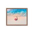 Picture of Girl Sleeping On Beach _GroupedProduct_Rectangle_Landscape_Photography _GroupedProduct_Rectangle_Landscape_Framed_Matted_