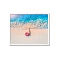 Picture of Girl Sleeping On Beach _GroupedProduct_Rectangle_Landscape_Photography _GroupedProduct_Rectangle_Landscape_Framed_Matted_