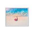 Picture of Girl Sleeping On Beach _GroupedProduct_Rectangle_Landscape_Photography _GroupedProduct_Rectangle_Landscape_Framed_Matted_