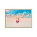 Picture of Girl Sleeping On Beach _GroupedProduct_Rectangle_Landscape_Photography _GroupedProduct_Rectangle_Landscape_Framed_Matted_