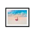 Picture of Girl Sleeping On Beach _GroupedProduct_Rectangle_Landscape_Photography _GroupedProduct_Rectangle_Landscape_Framed_Matted_