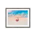 Picture of Girl Sleeping On Beach _GroupedProduct_Rectangle_Landscape_Photography _GroupedProduct_Rectangle_Landscape_Framed_Matted_