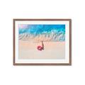 Picture of Girl Sleeping On Beach _GroupedProduct_Rectangle_Landscape_Photography _GroupedProduct_Rectangle_Landscape_Framed_Matted_