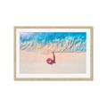 Picture of Girl Sleeping On Beach _GroupedProduct_Rectangle_Landscape_Photography _GroupedProduct_Rectangle_Landscape_Framed_Matted_