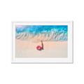 Picture of Girl Sleeping On Beach _GroupedProduct_Rectangle_Landscape_Photography _GroupedProduct_Rectangle_Landscape_Framed_Matted_