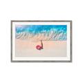 Picture of Girl Sleeping On Beach _GroupedProduct_Rectangle_Landscape_Photography _GroupedProduct_Rectangle_Landscape_Framed_Matted_