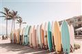 Picture of Surfboards in the Sand _GroupedProduct_Rectangle_Landscape_Photography _GroupedProduct_Rectangle_Landscape_Unframed_Print_Only_