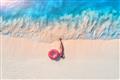Picture of Girl Sleeping On Beach _GroupedProduct_Rectangle_Landscape_Photography _GroupedProduct_Rectangle_Landscape_Unframed_Print_Only_