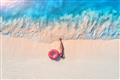 Picture of Girl Sleeping On Beach _GroupedProduct_Rectangle_Landscape_Photography _GroupedProduct_Rectangle_Landscape_Unframed_Print_Only_